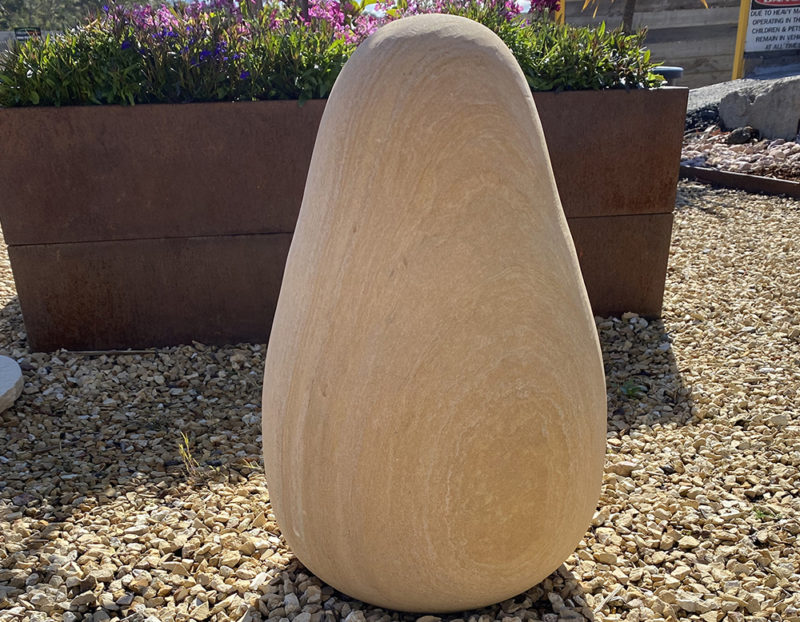 Natural sandstone egg